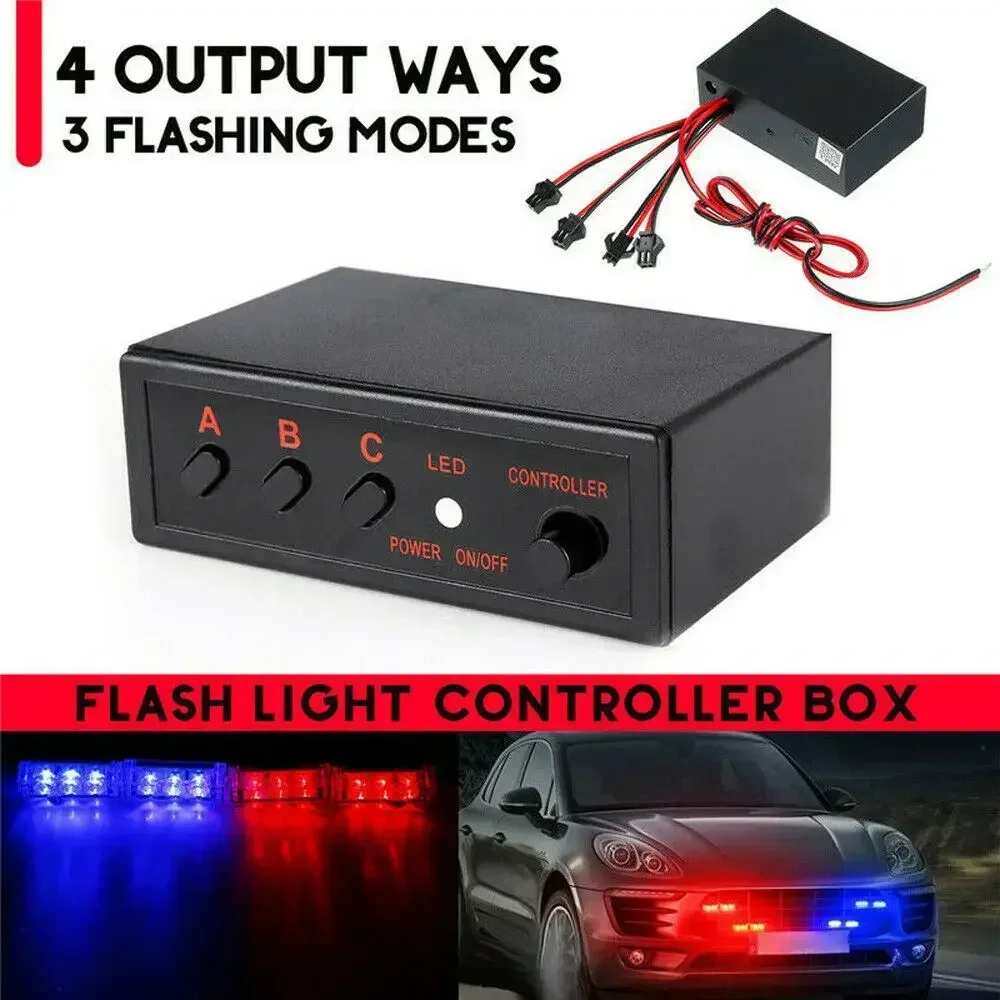 Sos Light Strobe - 4 yollu LED Strobe Flaş Işığı